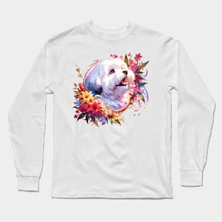 Coton de Tulear Joyful Mothers Day Dog Mom Gift Long Sleeve T-Shirt